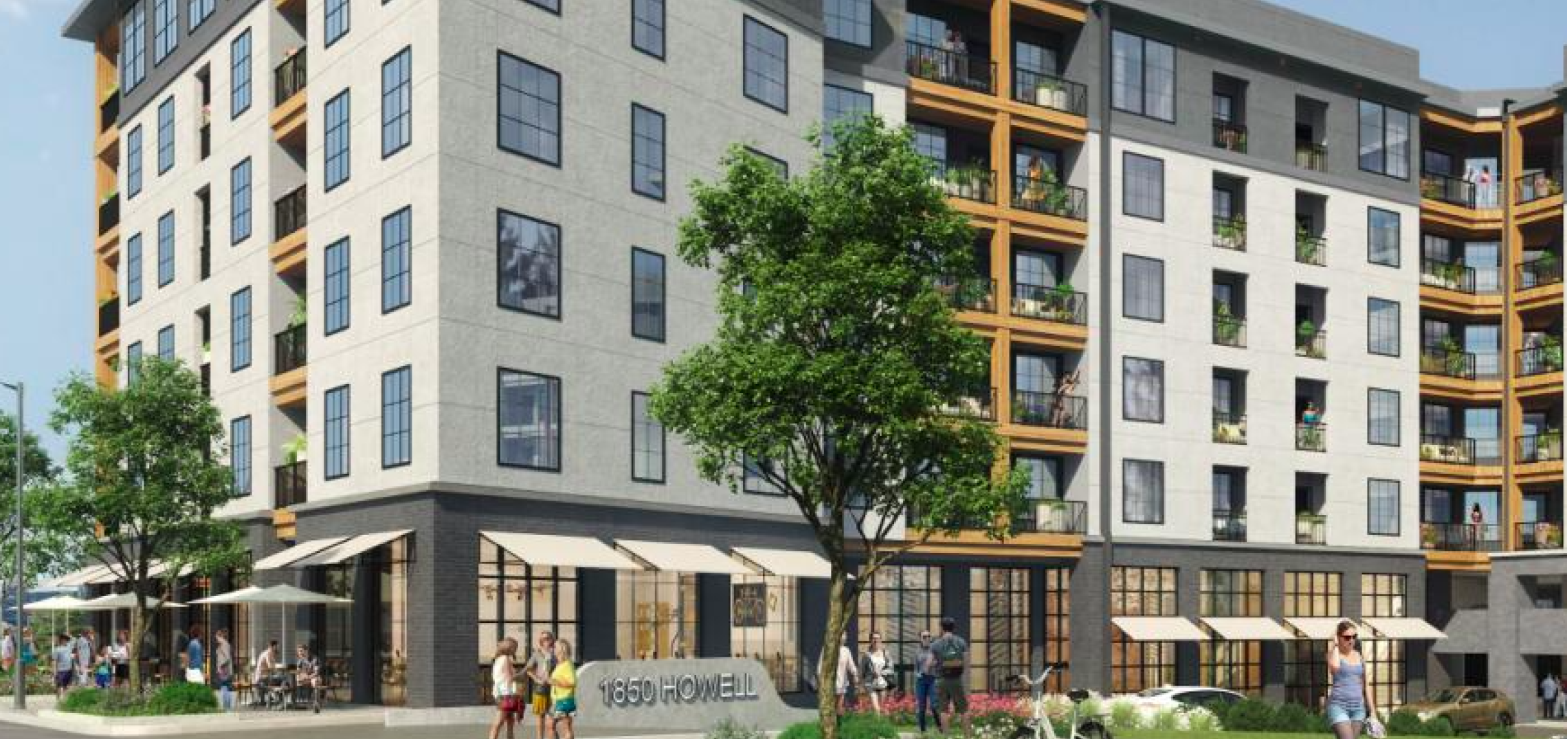 Two hundred more rentals have topped out over Howell Mill Road